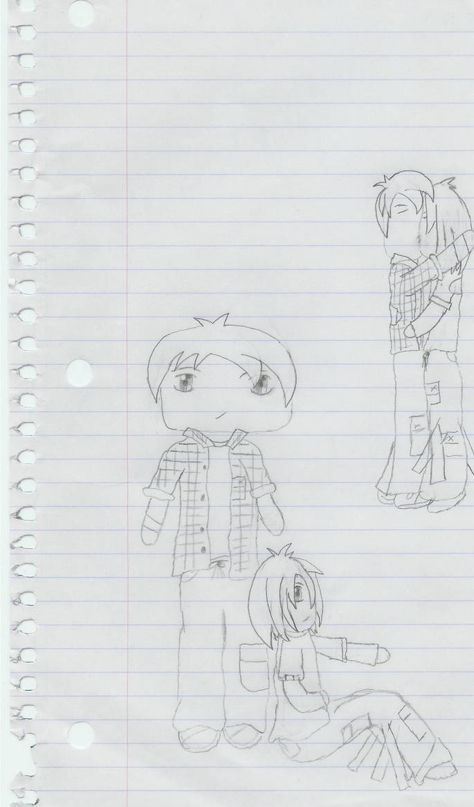 Two random people I drew by SerenityArmidd on DeviantArt