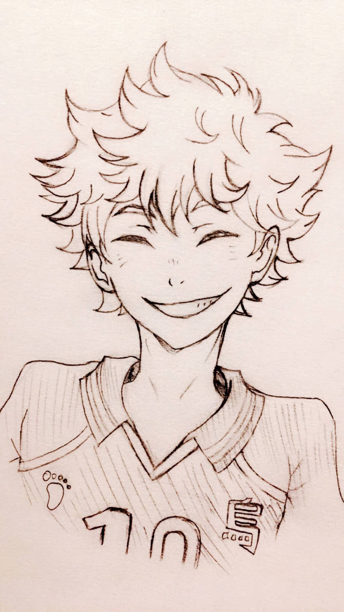 Haikyuu!! Hinata Shouyou sketch by k126 on DeviantArt