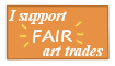 I Support Fair Art Trades Stamp