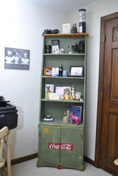 Vintage inspired distressed Coca Cola Shelf