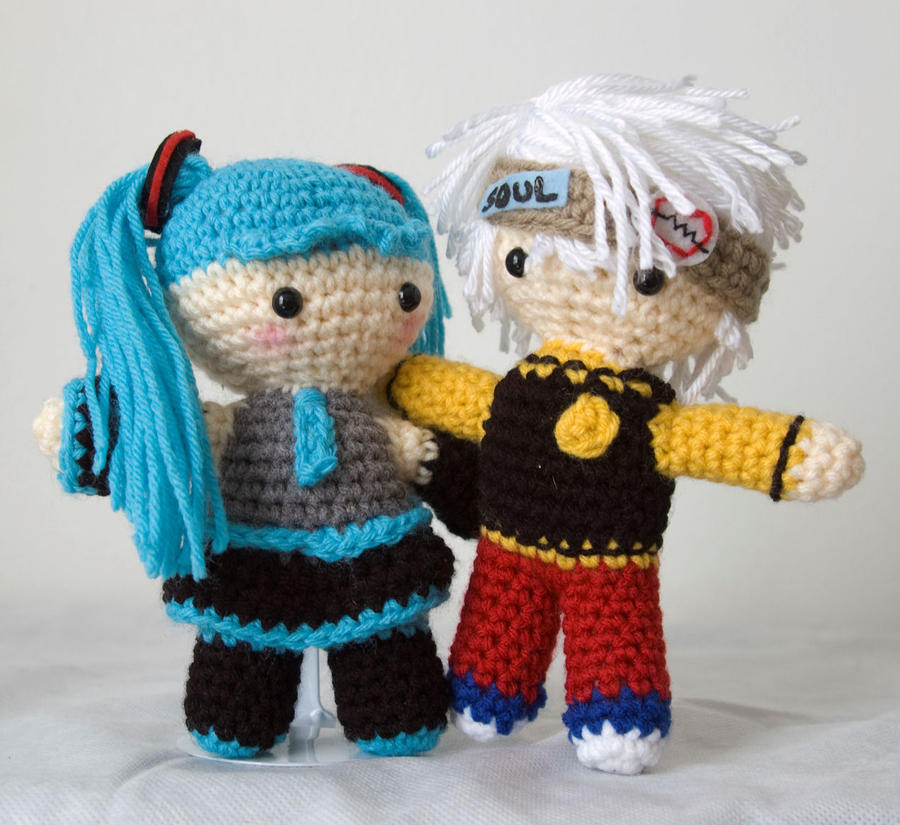 Miku and Soul amigurumi