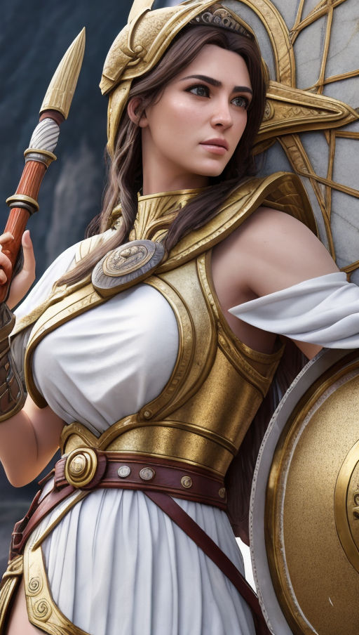 Athena Roses Deviantart Athena by GreekMythologyinAi on DeviantArt