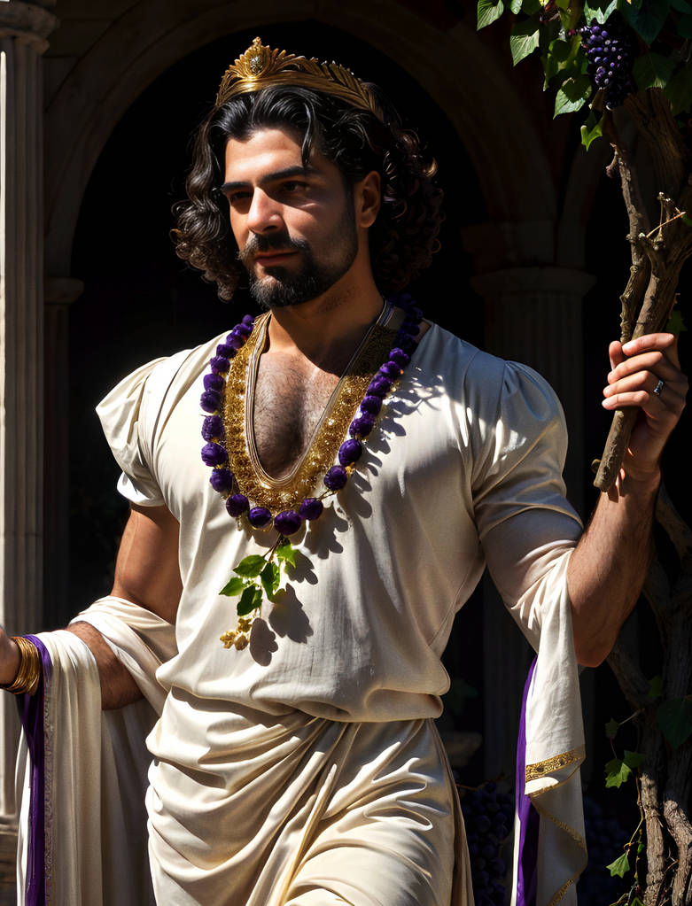 Dionysus revisit by GreekMythologyinAi on DeviantArt