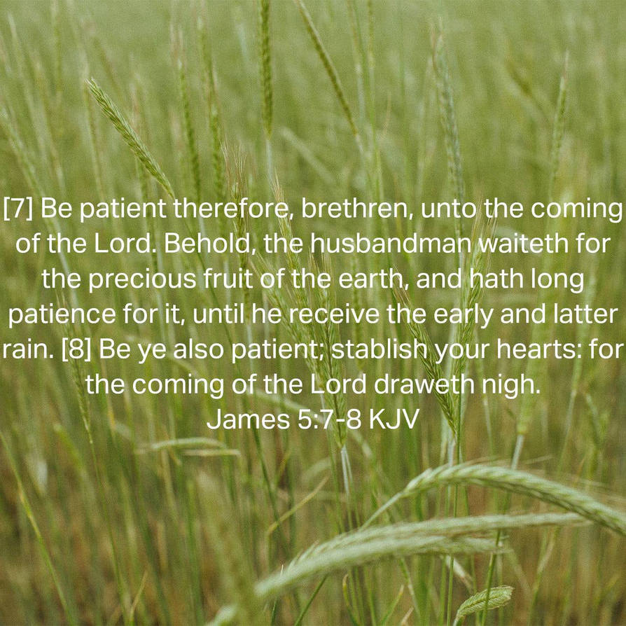 James 5:7-8 by GorgonGorgosaurus on DeviantArt