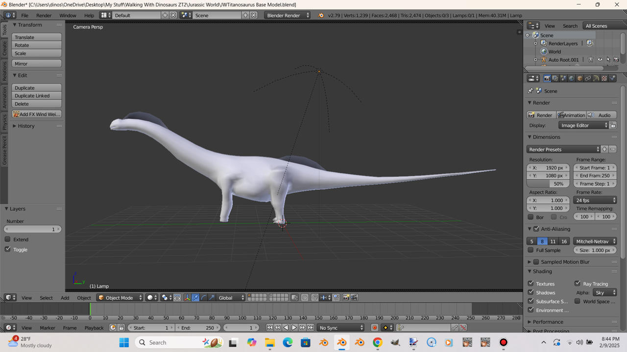 Jurassic World Rebirth Titanosaurus WIP by GorgonGorgosaurus on DeviantArt