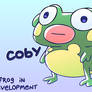 Coby the frog in development