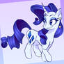 I wanted to draw ponies: Rarity
