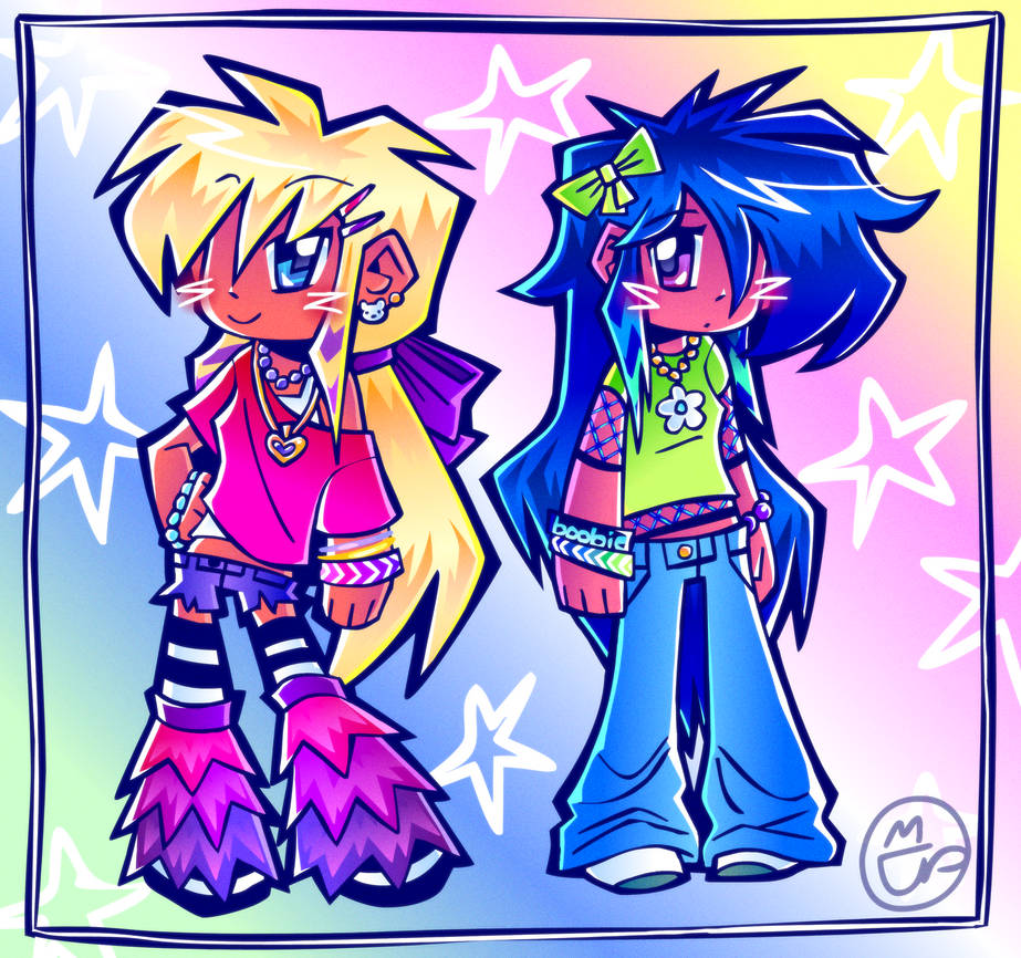 Pretty Rave Girl Sticker Pretty Rave Girl by mycoffeetoospicy on DeviantArt
