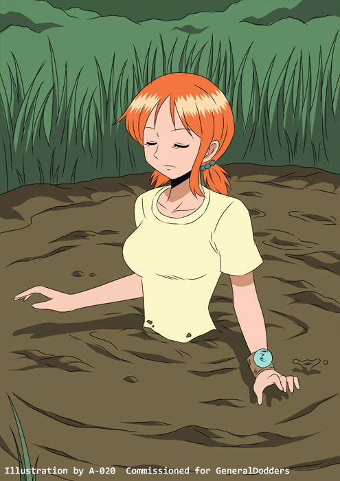 Girl in quicksand. Quicksand nami.