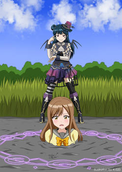 Yoshiko Sinks Hanamaru in Quicksand