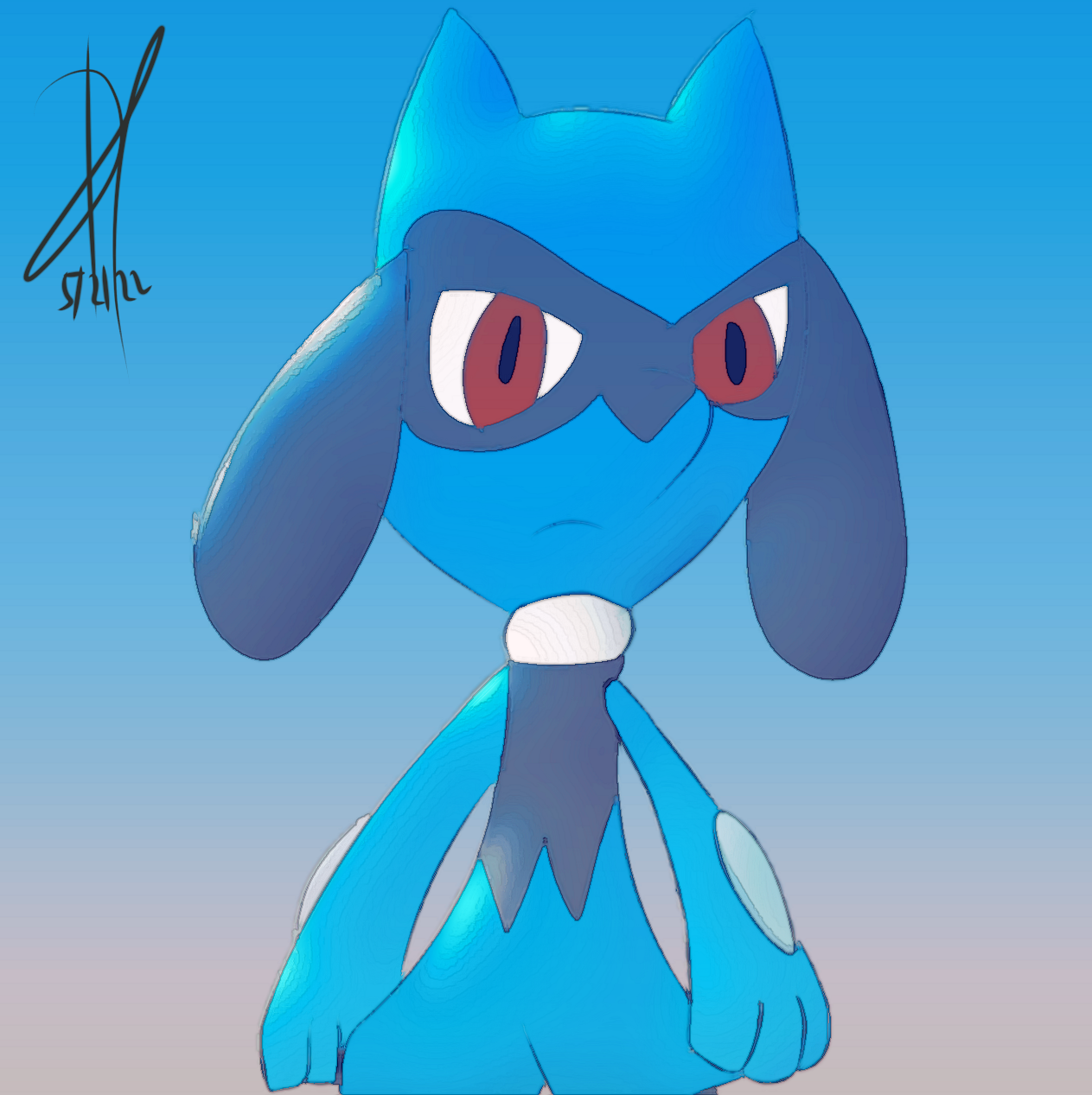 Riolu Fanart by DiegoSonic28 by DiegoSonic28 on DeviantArt