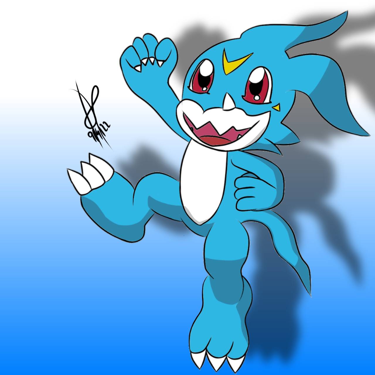 Buff Veemon Veemon digivolves with new fanart done for my! by DiegoSonic28 on ...