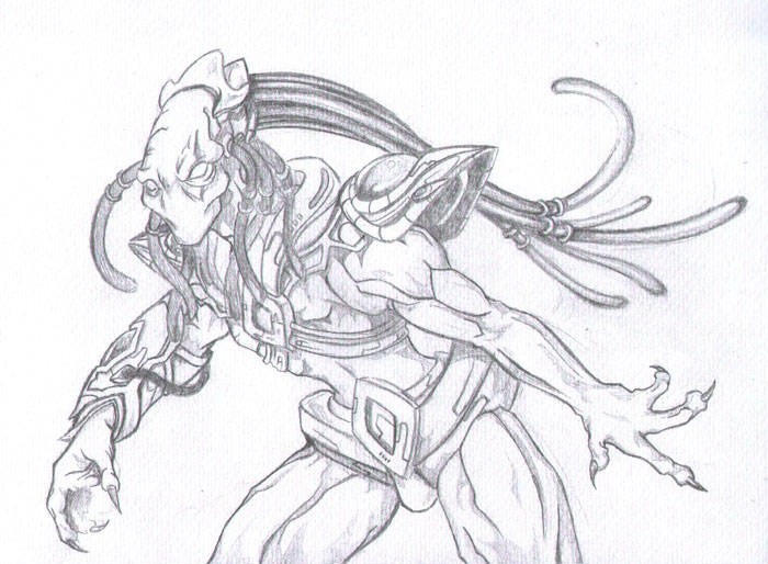 Protos Drawing Protoss sketch by Firbrethil on DeviantArt