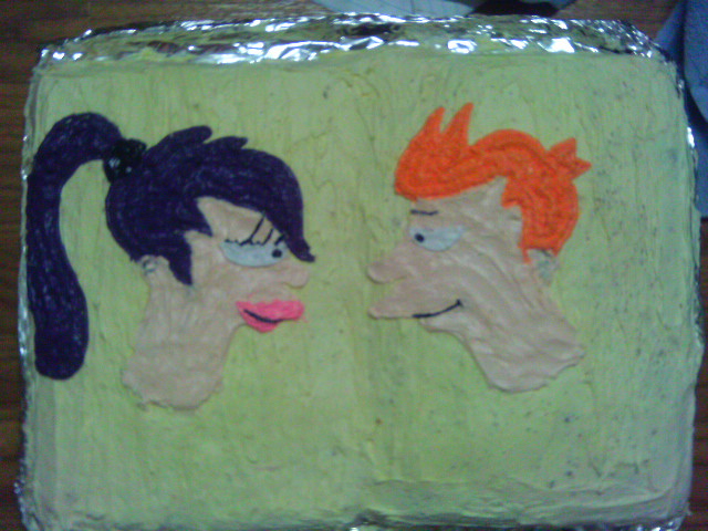 Fry and Leela Cake