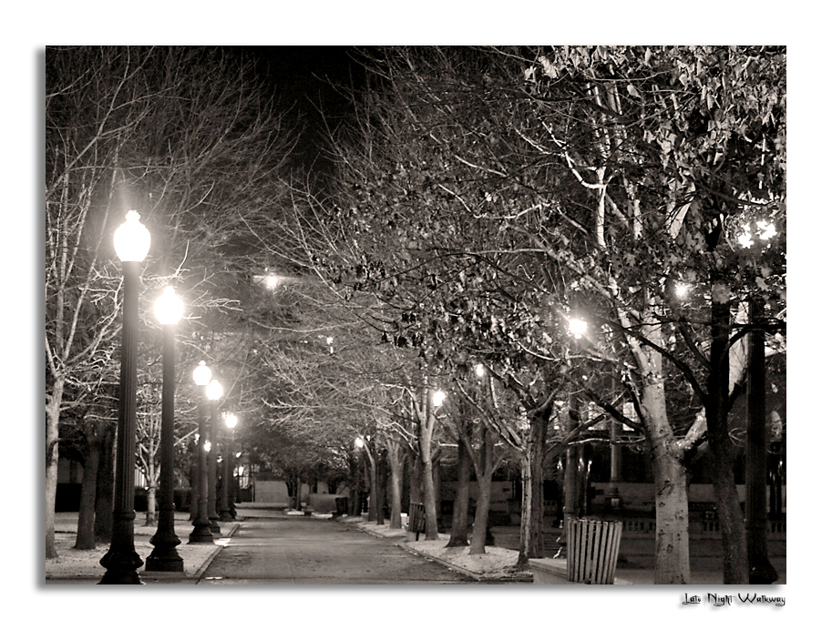 Late Night Walkway