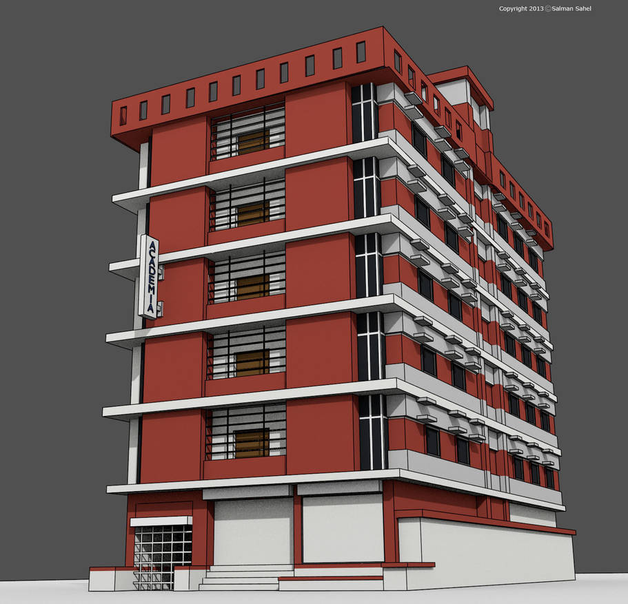 Basic Building Render Building Render by salmandotexe on DeviantArt