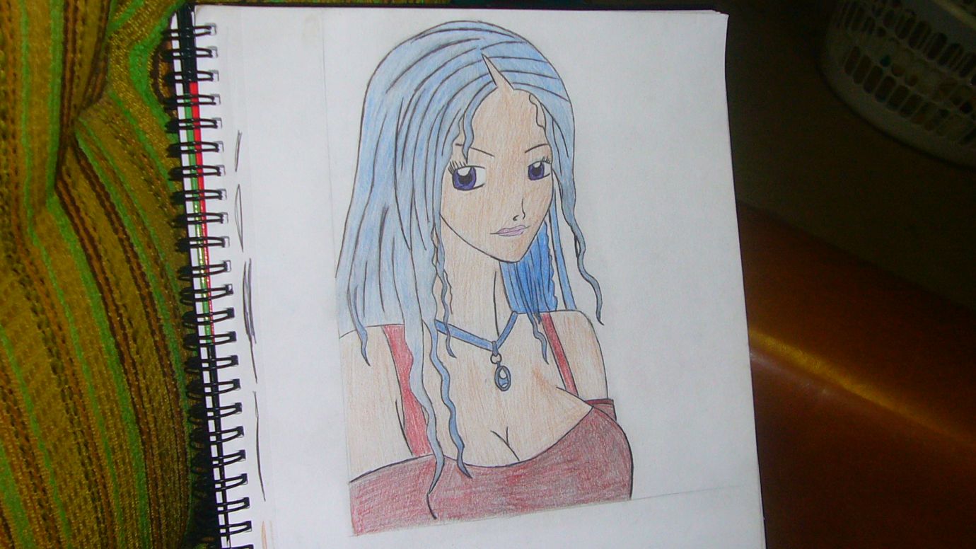 Blue haired Girl