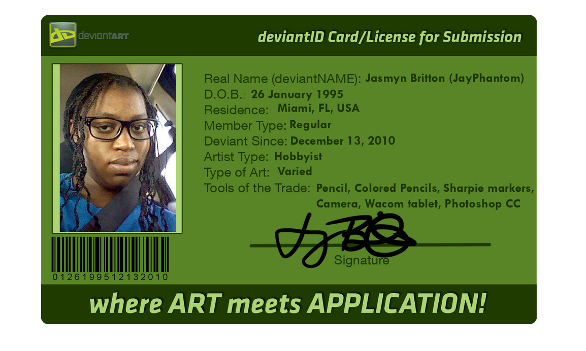 deviantART ID Card (Complete Example) by PhoenixPhantomRise on DeviantArt