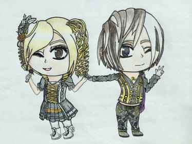 YOHIO then and now: chibis