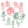 Mario and Luigi Sketchdump