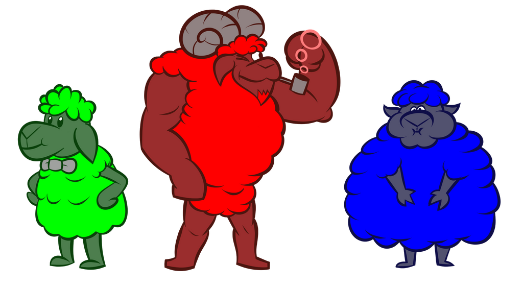 RGB Sheep by CrispyToastYT on DeviantArt
