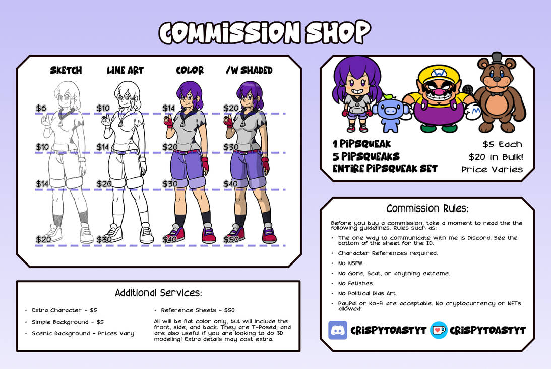 Commission Standard 02 Update