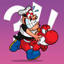 Peppino and Red Yoshi