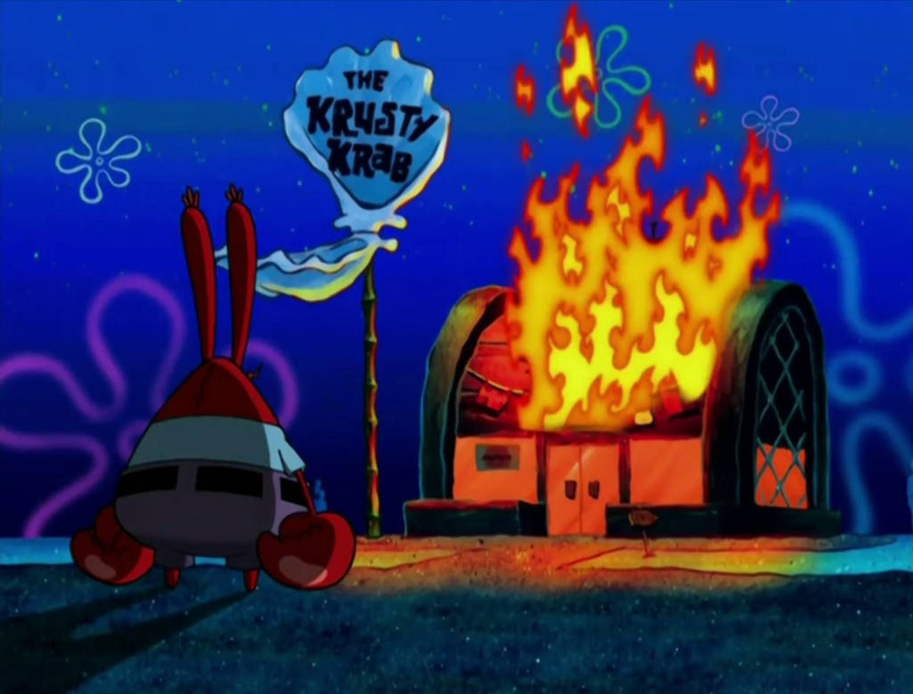 Spongegar Fire Fire Spongebob by CrispyToastYT on DeviantArt