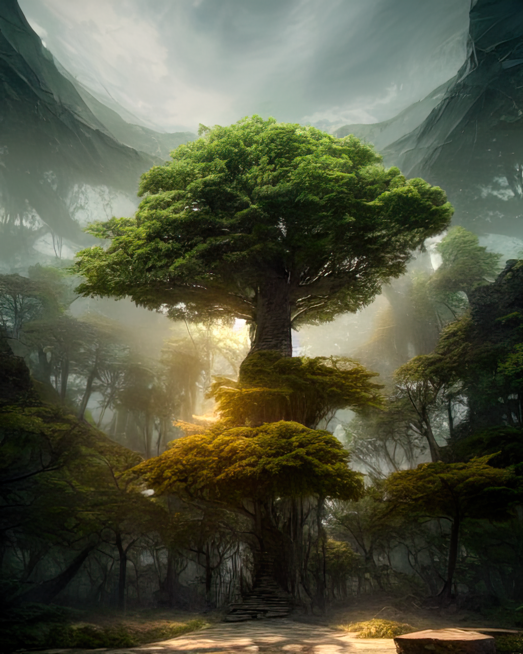 Tree Fantasy Structure Fantasy Tree by b1kuta on DeviantArt