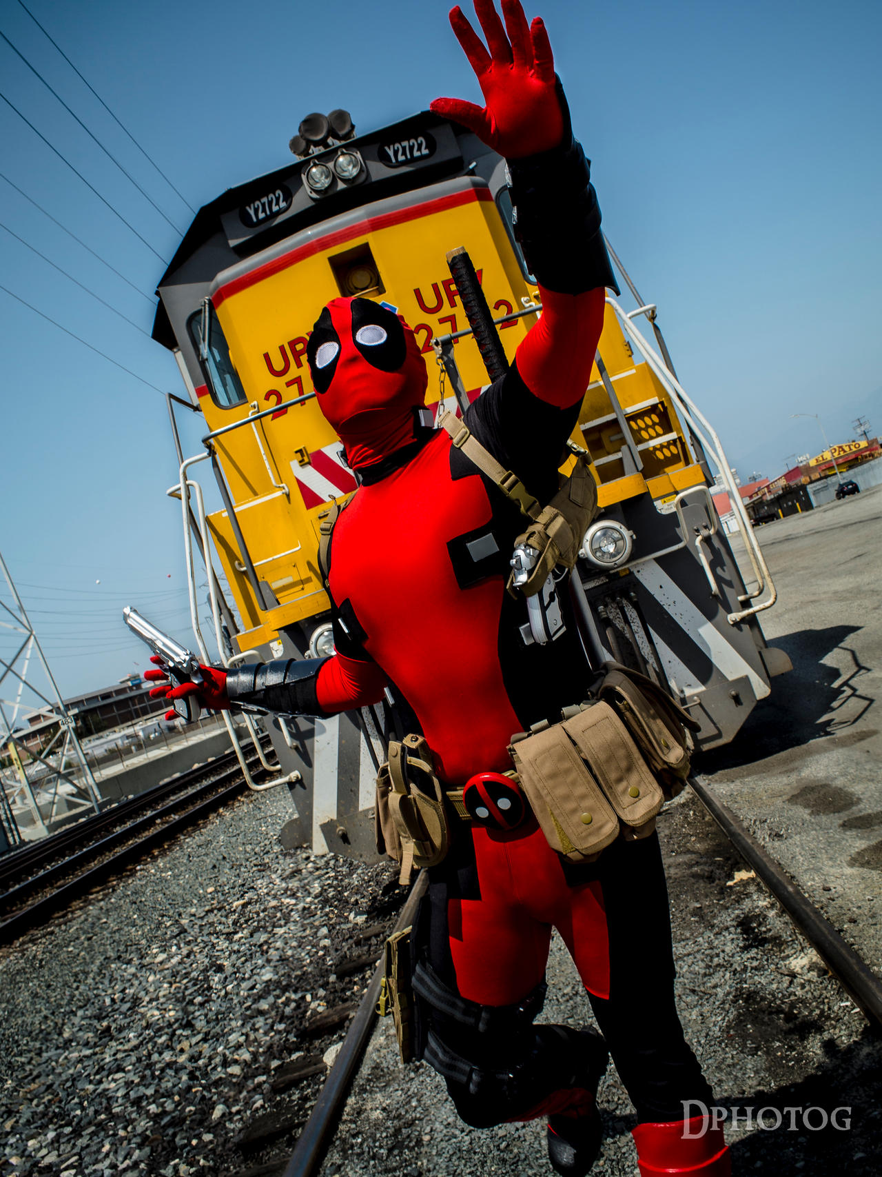 Deadpool vs Train