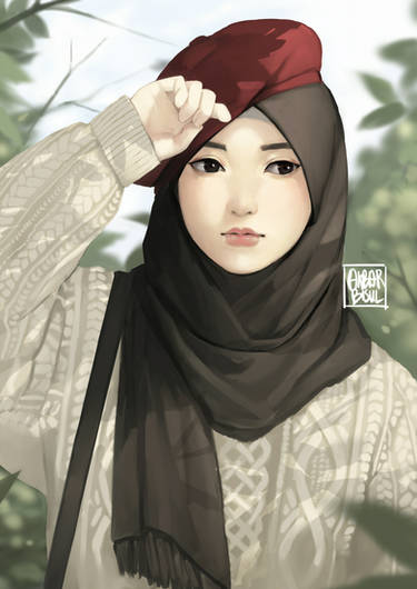 hijab and louis vuitton by riaristii on DeviantArt