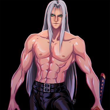 Shirtless Sephiroth