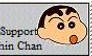 I Support Shin Chan Stamp