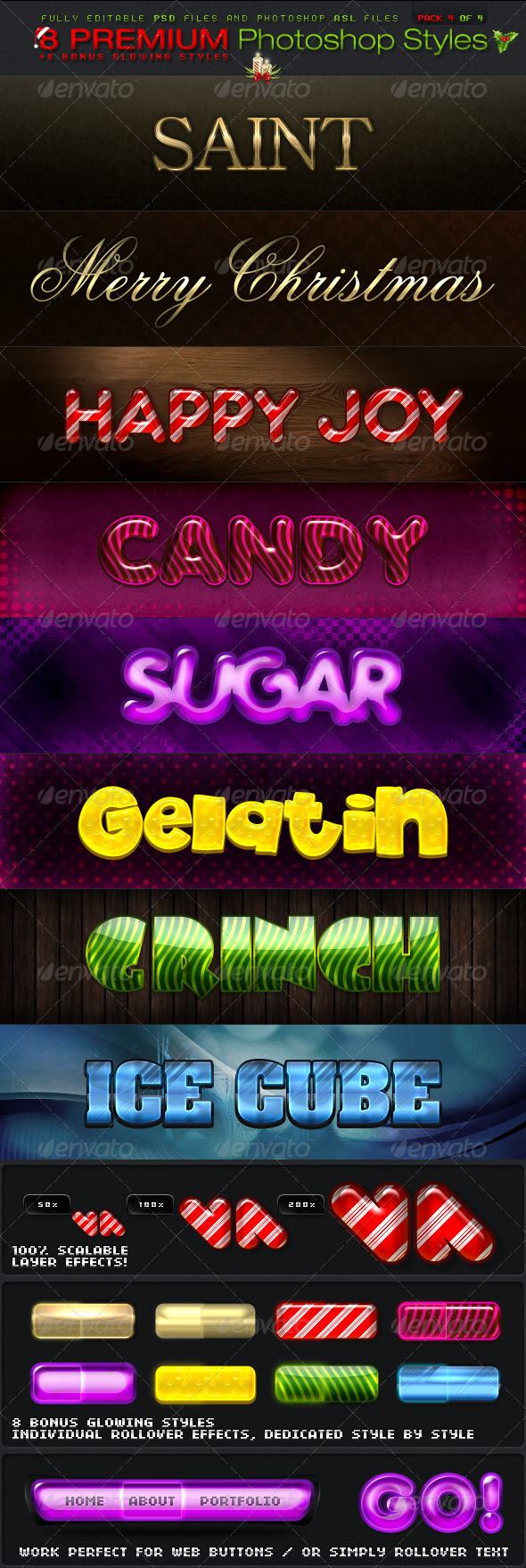 8 Premium Photoshop Styles 4