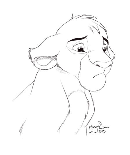 Simba Line simba line art by bubblez on DeviantArt