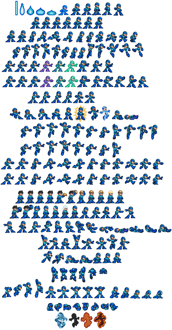 Extended Megaman Sheet by gimpyssprites on DeviantArt
