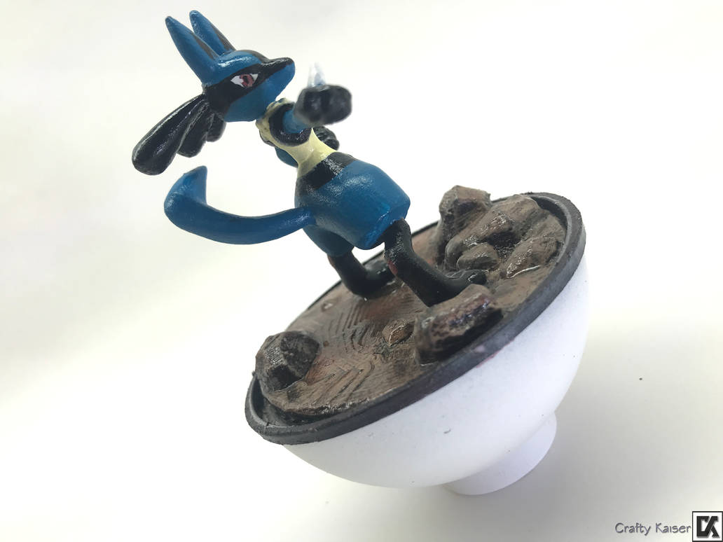 Lucario Custom Figurine. by CraftyKaiser on DeviantArt
