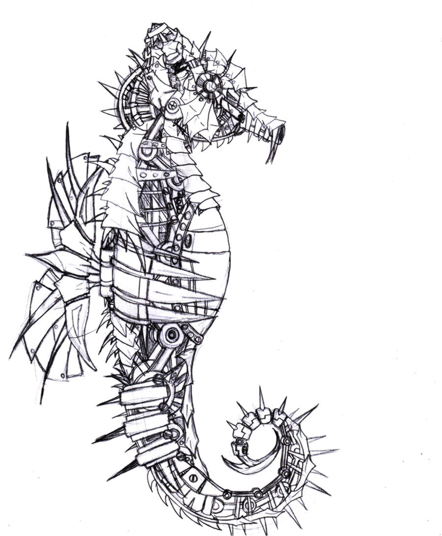 robot sea horse