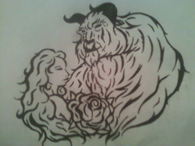 Beauty And The Beast Tattoo By Verin On Deviantart Beauty And The Beast Tattoo By Verin On Deviantart