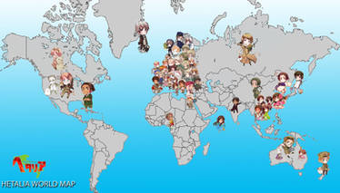 Hetalia World Map