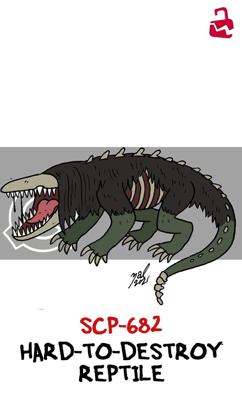 SCP-682 by ValeoCrow on DeviantArt