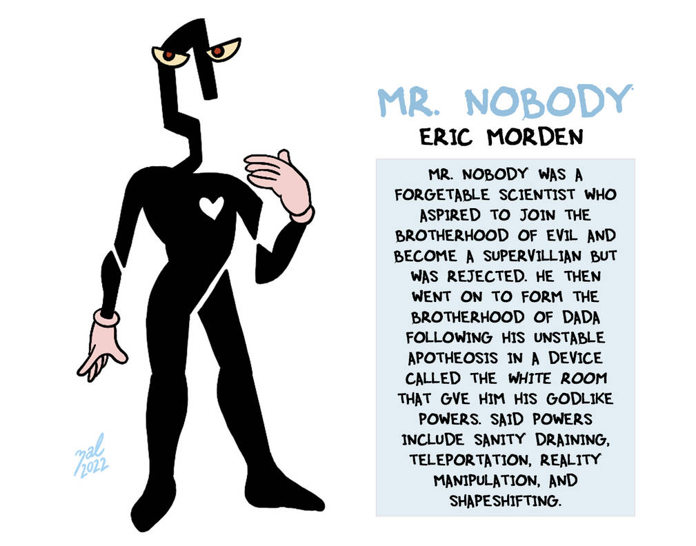 Mr. Nobody by Zal-Cryptid on DeviantArt