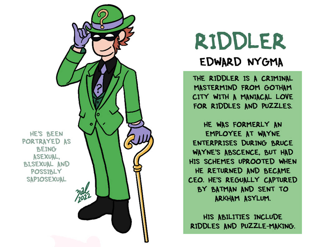 The Riddler by Zal-Cryptid on DeviantArt