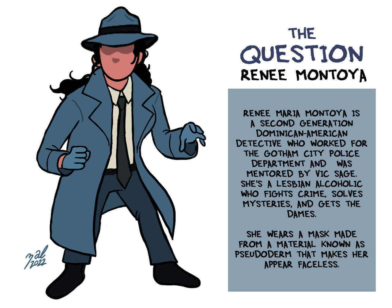 The Question (Renee Montoya) by Zal-Cryptid on DeviantArt