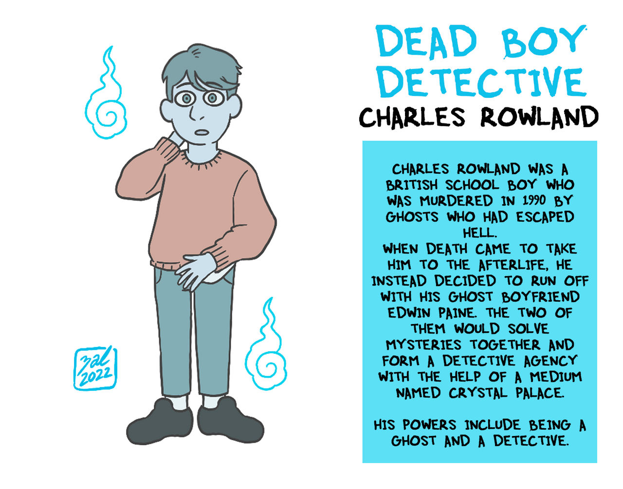 Dead Boy Detectives (Charles Rowland) by Zal-Cryptid on DeviantArt