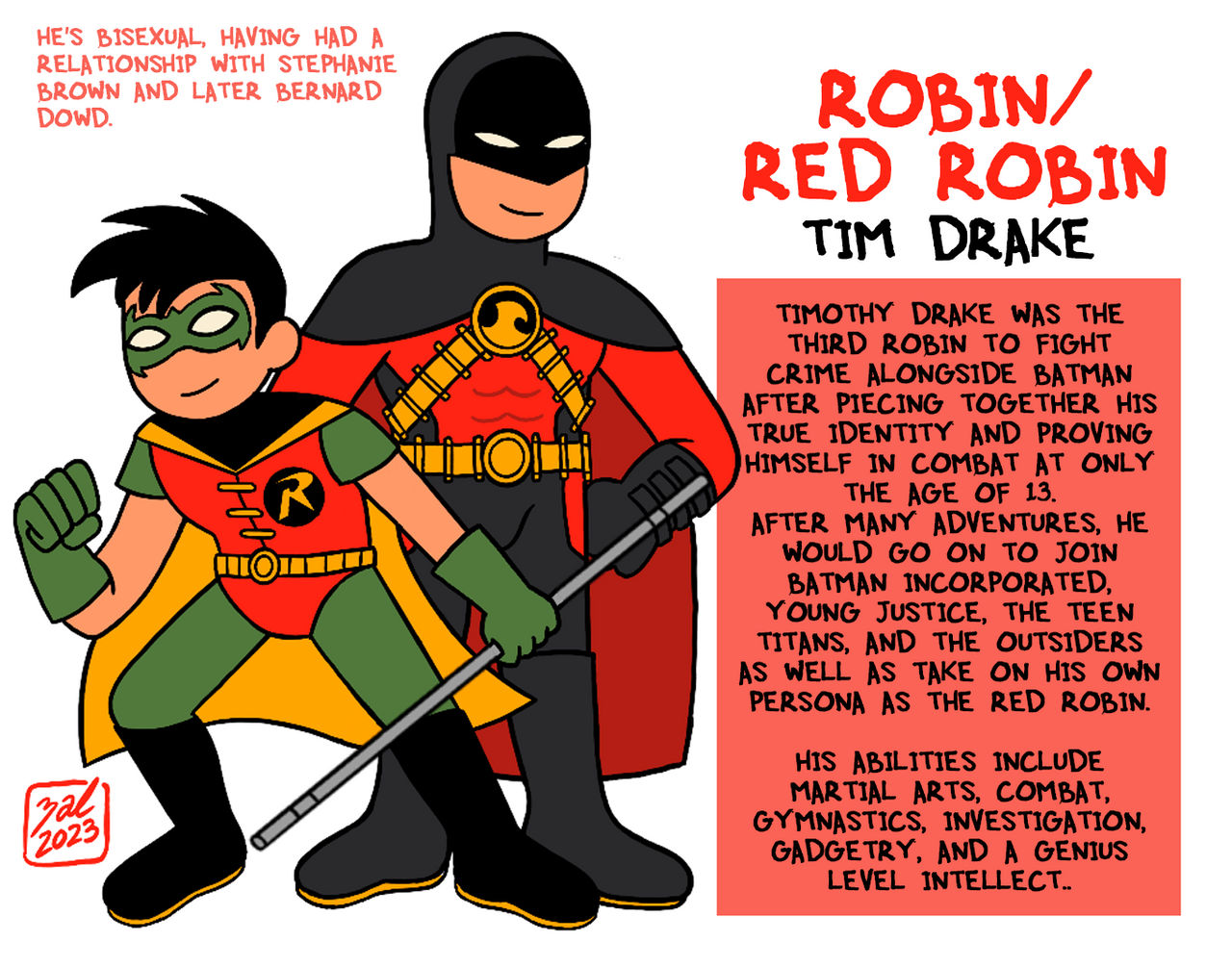 Red Robin (Tim Drake) by Zal-Cryptid on DeviantArt