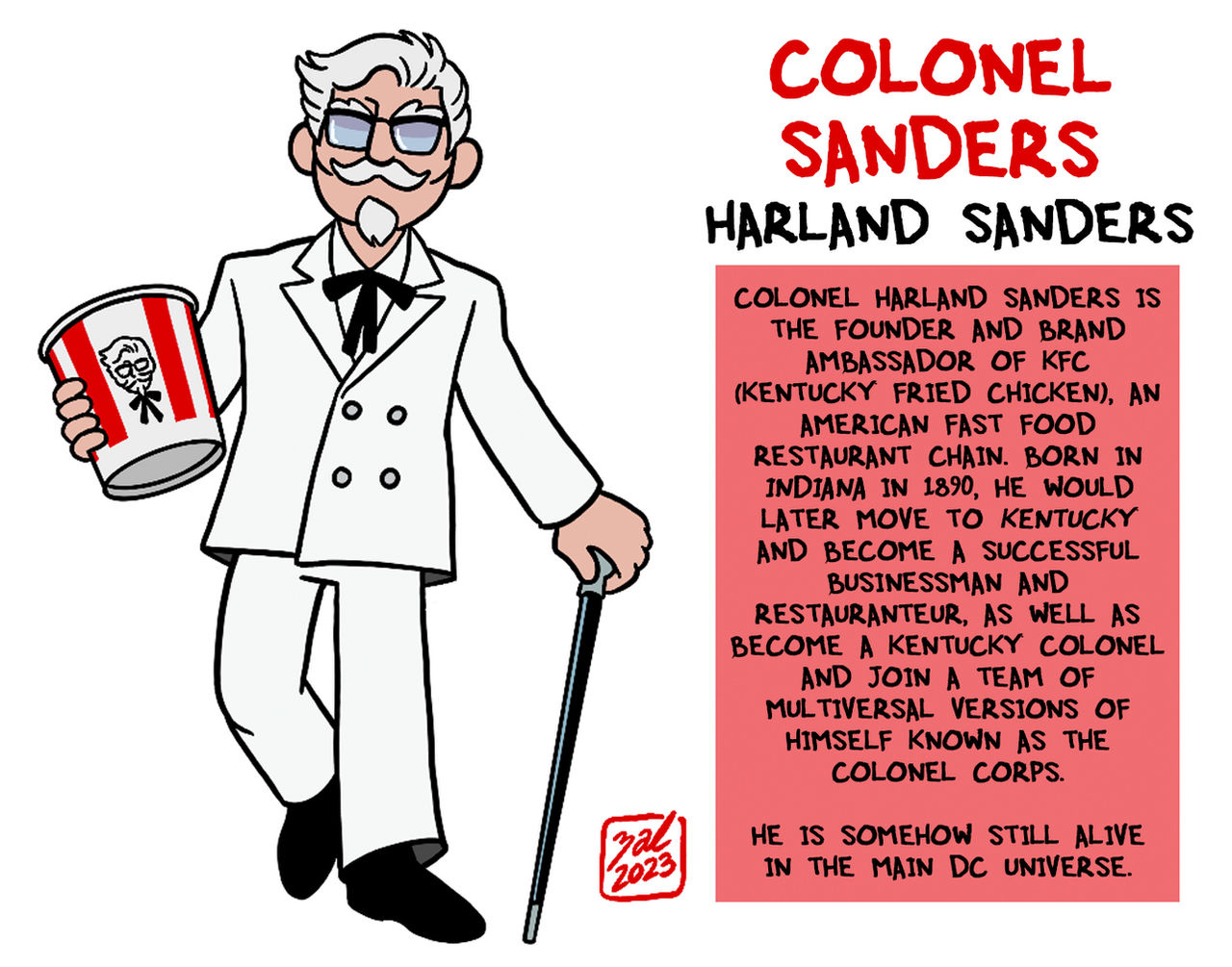 Colonel Sanders by Zal-Cryptid on DeviantArt