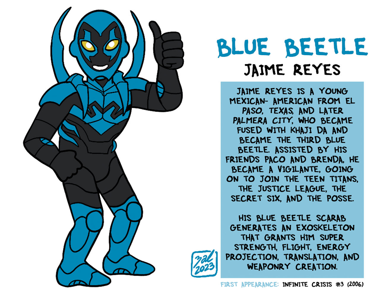 Blue Beetle (Jaime Reyes) by Zal-Cryptid on DeviantArt