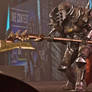 Onslaught Armor on stage