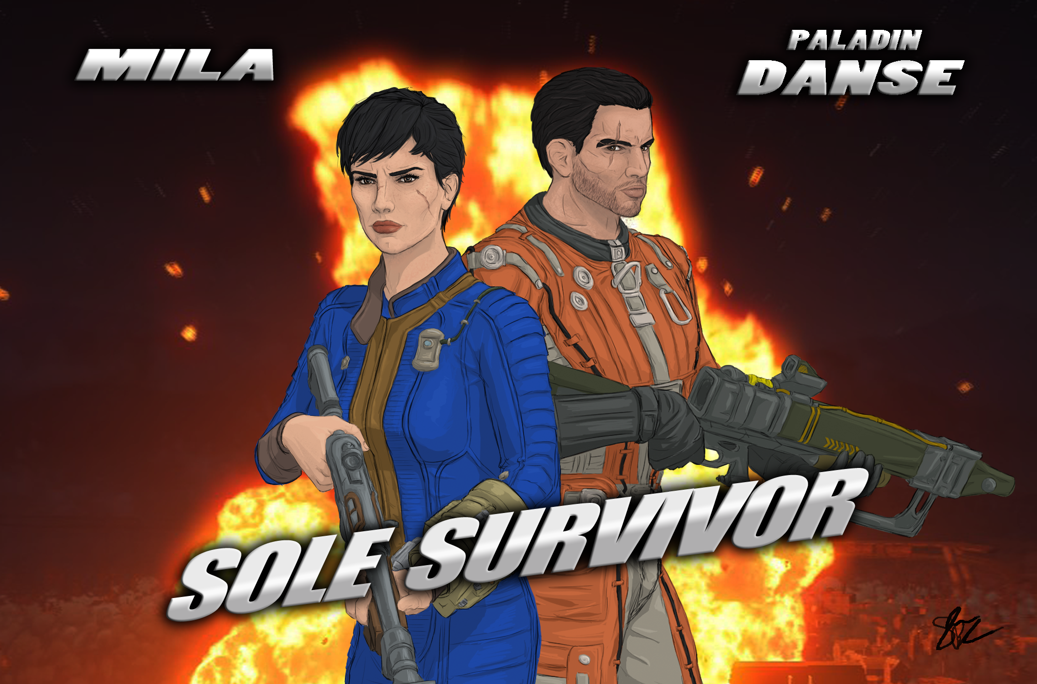 MILA and PALADIN DANSE in: SOLE SURVIVOR